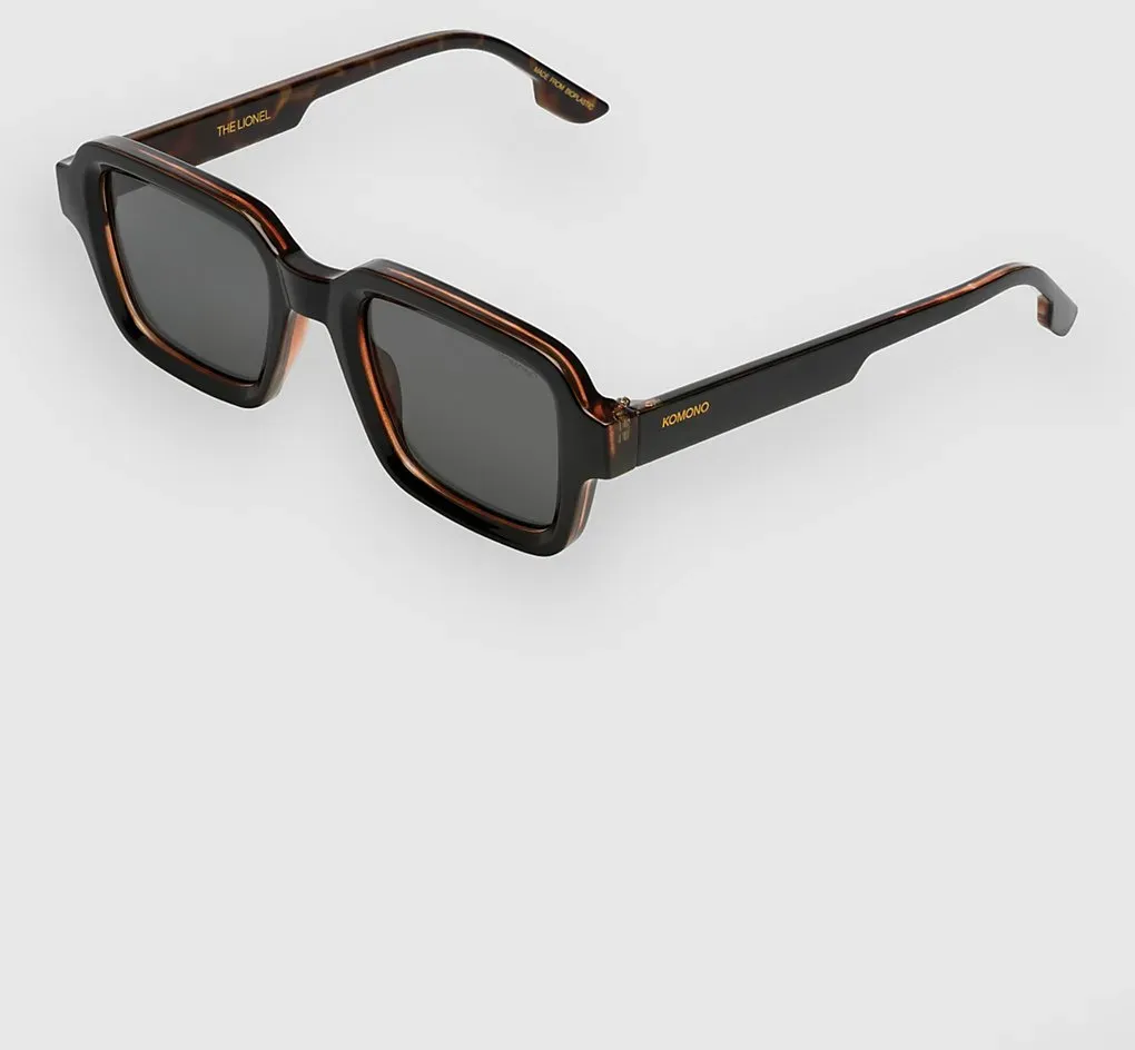 Komono Lionel Black Tortoise Sonnenbrille solid smoke Gr. Uni