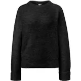 QS Bouclé-Pullover Schwarz XXL