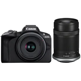 Canon EOS R50 schwarz + RF-S 18-45 mm + RF-S 55-210 mm
