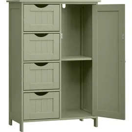 VASAGLE Badezimmerschrank 30 x 55 x 82 cm Grün