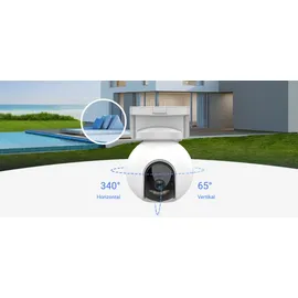 EZVIZ HB8 2K-Kamera mit Solarpanel Weiß