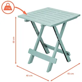 Spetebo Klapptisch 45 x 43 x 50 cm weiß