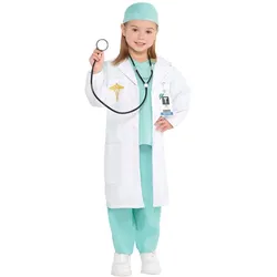 Doktor Elli Ärztin Kostüm für Mädchen - Kinder-3-4-Jahre