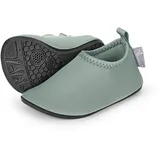 Sterntaler Badeschuhe Uni – Baby Aquaschuhe – Unisex Strand Slipper mit flexibler Sohle – schnelltrocknend & leicht - Ideal für Strand & Schwimmbad - Kinder Bademode – Farbe mattgrün, Größe 24