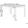 Beliani Gartentisch 150 x 90 x 74 cm Beige/Weiß