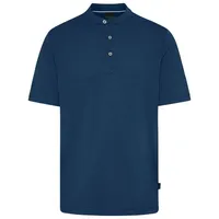 BUGATTI Poloshirt, mit Stehkragen, blau
