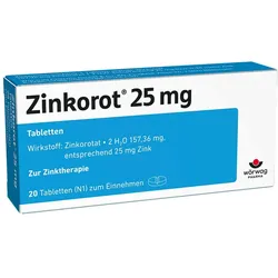 Zinkorot 25mg 20 St