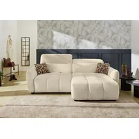 Jockenhöfer Ecksofa JOCKENHÖFER GRUPPE "Zoom, L-Form, 140kg Belastbarkeit je Sitzplatz", beige (beige 412, 07), B:263cm T:190cm, Korpus: 100% Polyester;Zierkissen: 49% PES, 31% Polyproylen, 20% Acryl, Sofas, Ecksofa, 60cm elektromotorische