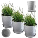 Kadax Rund 20 x 19 cm Grau