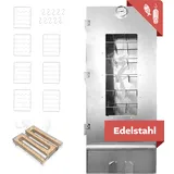Räucherofen XL 110 cm hoch Edelstahl mit Kaltrauchgenerator, Räucherschrank