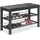 Relaxdays Schuhbank 82 x 50,5 x 33 cm schwarz / schwarz