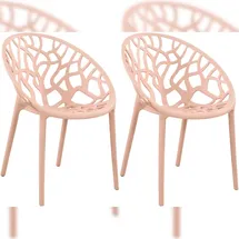 CLP Hope Gartenstuhl Sessel 59 x 59 x 80 cm rosa 2 St.