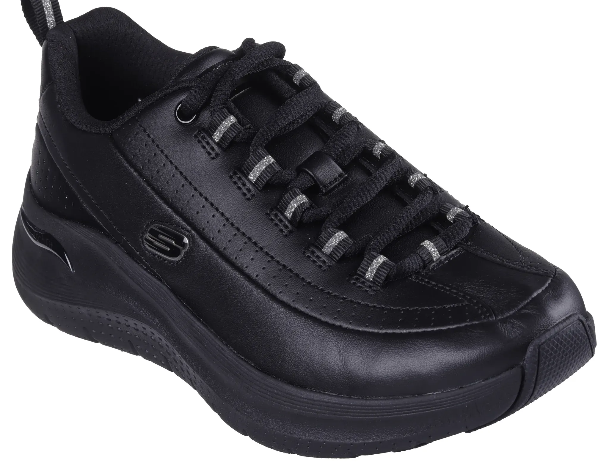 Keilsneaker SKECHERS "ARCH FIT 2.0-STAR BOUND" Gr. 40, schwarz Damen Schuhe Freizeitschuh, Halbschuh, Schnürschuh komfortabler Arch Fit-Funktion