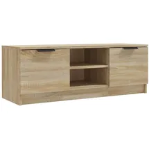 vidaXL Sonoma Eiche TV-Schrank Lowboard 102x35x36,5 cm Braun Holzwerkstoff