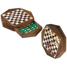 Philos Schachkassette Octagon, Reise, mini, Feld 13 mm, magnetisch