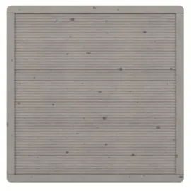 Traumgarten Lamellenzaun 179 x 179 cm Grau/Holz