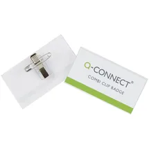 Q-Connect Namensschild 54x90 mit Kombiklemme VE=50 Stück
