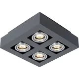Italux Casemiro 4 GU10 Aluminium schwarz