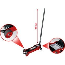 KS Tools SlimPOWER Hydraulischer Alu-Wagenheber 2 t