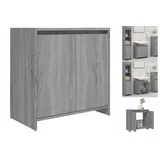 vidaXL Badschrank Grau Sonoma 60x33x61 cm Holzwerkstoff