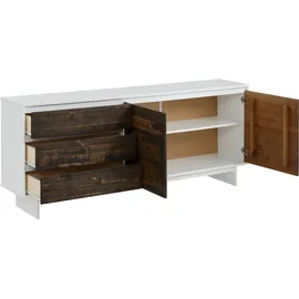 OTTO home Morgan 165 x 68 x 35 cm Weiß / Braun