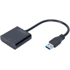 Digitus USB-A 3.2 Gen 1 to HDMI Adapter 15 m Schwarz