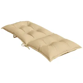 vidaXL Hochlehner Auflage 120 x 50 x 4 cm melange beige 6 St.