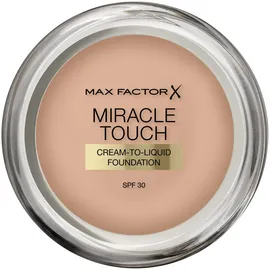 Max Factor Miracle Touch hydratisierendes cremiges Make-up SPF 30 Farbton 045 Warm Almond