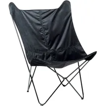 Beliani Sessel NYBRO Samtstoff 70 x 99 x 85 cm Schwarz