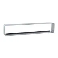 DESIGN DELIGHTS Cd-Regal, Silber, Metall, 120x14x15 cm, Wohnzimmer, Regale,