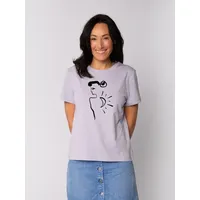 wat? APPAREL T-Shirt Self love in Lavender | Gr.: 34