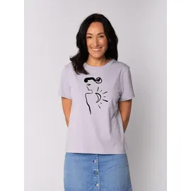 wat? APPAREL T-Shirt Self love in Lavender | Gr.: 34