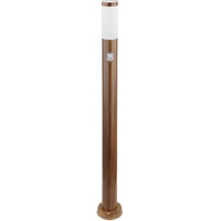 GLOBO Pollerleuchte mit Bewegungsmelder Außenlampe Standleuchte IP44 Gartenlampe Holzoptik,