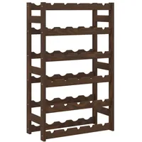 vidaXL Weinregal 30 Flaschen 0 x 0 x 0 cm Braun