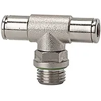 Riegler T-Steckverschraubung »metallica«, drehbar, G 1/8 a., Ø8 MS