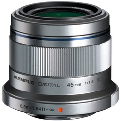 OM System AF M. 45/1,8 Zuiko Digital Silber