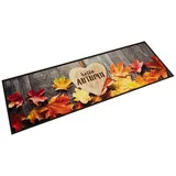 vidaXL Küchenteppich Waschbar Herbst 60x180 cm Samt