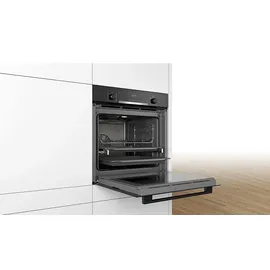 Bosch Herdset Teleskopauszug EcoClean + Induktionskochfeld rahmenlos