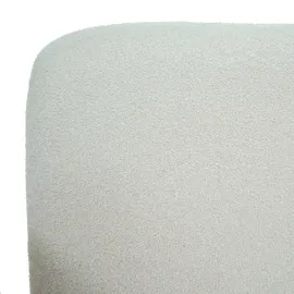 Mendler Lounge-Sessel HWC-L83, Cocktailsessel Polstersessel Sessel, Bouclé Stoff/Textil Metall ~ creme