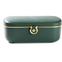Bella Epoca® Tragbarer elektrischer Speisewärmer, eine elegante beheizbare Lunchbox (900 ml/45 W/220 V), elektrische Lunchbox mit Thermobehälter aus Edelstahl für Büro (grün)