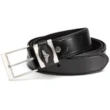 BEZLIT Herrengürtel Leder 105 Schwarz