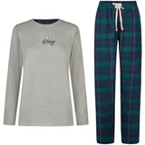 Happy Shorts Pyjama kariert Grau L