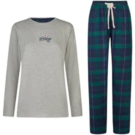 Happy Shorts Pyjama kariert Grau L