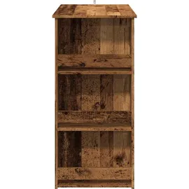 vidaXL Bartisch mit Regal 102 x 50 x 103,5 cm Braun