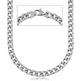 FIRETTI Edelstahlkette »Schmuck Geschenk Halskette Panzerkette« Firetti silberfarben