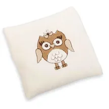 Grünspecht Naturprodukte GRÜNSPECHT Bio-Leinsamenkissen mit waschbarem Bezug, Wärmekissen für Babys & Kleinkinder, bei Blähungen & Bauchschmerzen, Eule (603-V2), 1 Stück (1er Pack)