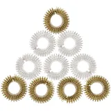 casativo Akupressurringe 10er Set Gold/Silber