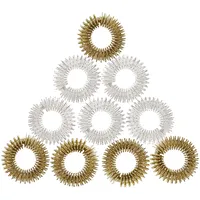 casativo Premium Akupressurringe 10er Set Gold/Silber – Fingermassage für Vitalität, Leistung & Wohlbefinden