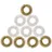 casativo Premium Akupressurringe 10er Set Gold/Silber – Fingermassage für Vitalität, Leistung & Wohlbefinden