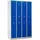 Gürkan Spind lichtgrau, enzianblau 106312, 8 Schließfächer 117,0 x 50,0 x 195,0 cm